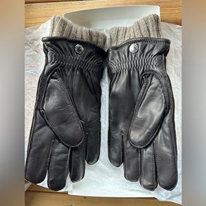 Men’s 2 in 1 calf skin winter gloves